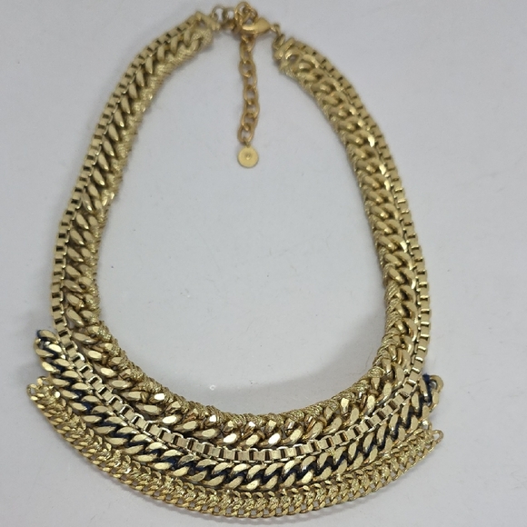 Stella & Dot Gold and Silver Statement Necklace - Picture 9 of 10